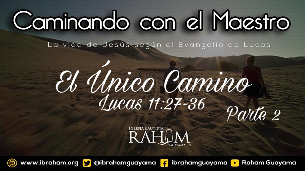 Ibrahamguayama's tweet photo. Continuamos con la serie del Evangelio de Lucas, la cual titulamos “Caminando con el Maestro”.  En esta parte del Evangelio seguiremos aprendiendo que, “La única manera de tener luz dentro de nuestro corazón es obedecer la Palabra de Jesús” (11: 27-36).
Te esperamos a las 10:00am https://t.co/MVeH3eDMCs