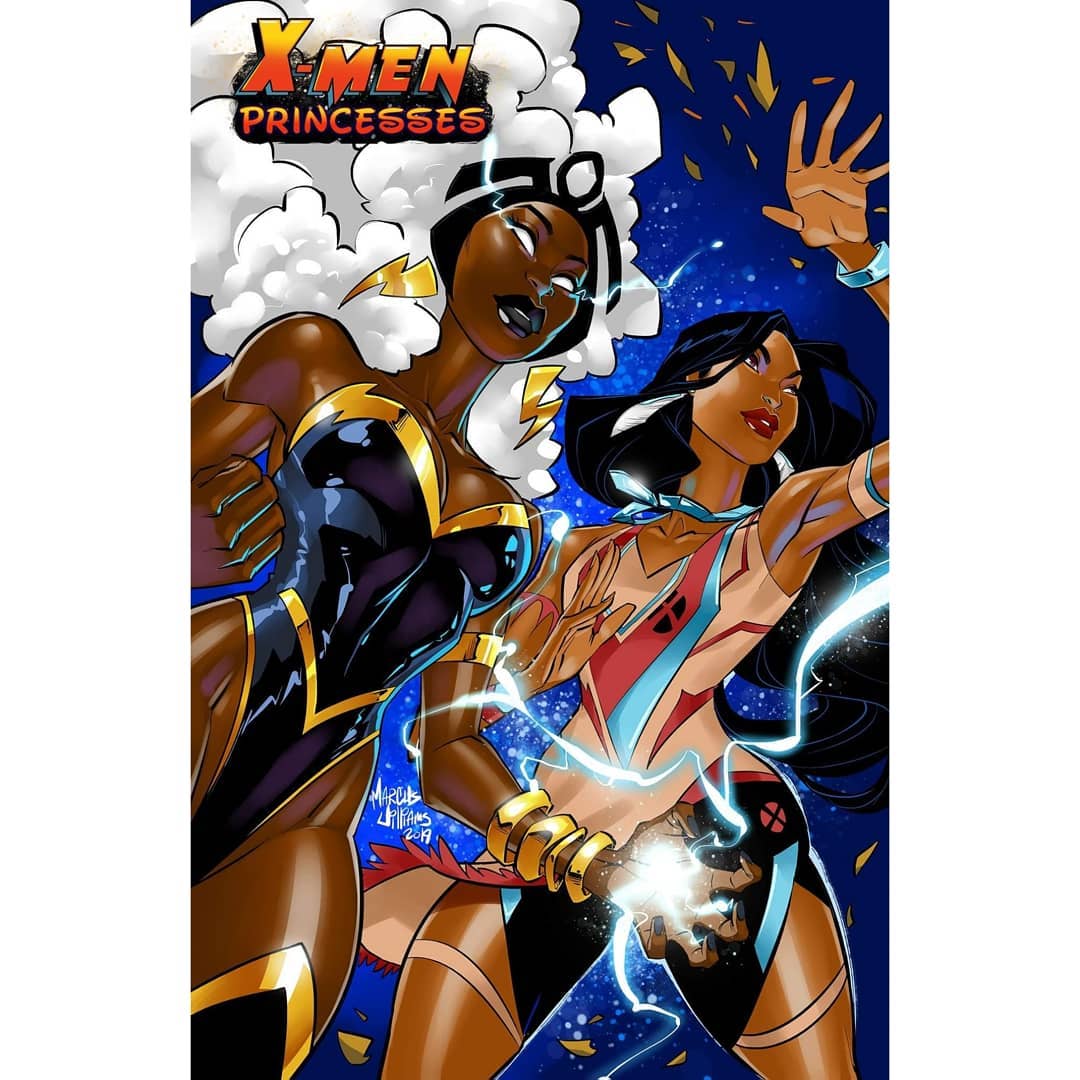 NerdaoGeek's tweet photo. O ilustrador norte americano #MarcusWilliam criou uma série de artes sensacionais que juntam as #PrincesasDaDisney e os #XMen
( 1/3). https://t.co/FWBMSC8Bil