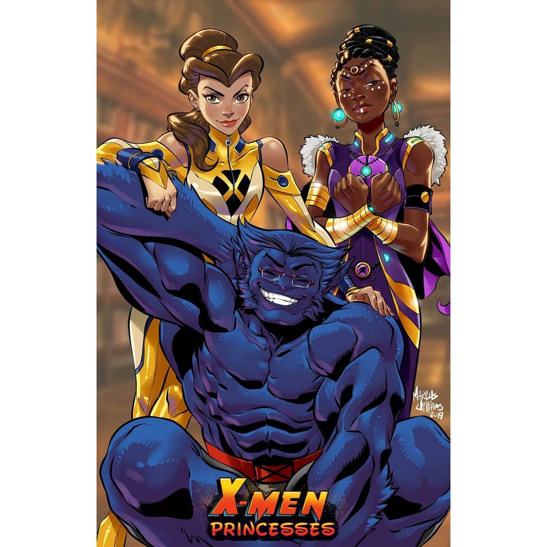 NerdaoGeek's tweet photo. O ilustrador norte americano #MarcusWilliam criou uma série de artes sensacionais que juntam as #PrincesasDaDisney e os #XMen.
(2/3) https://t.co/JDD5BUhSRw