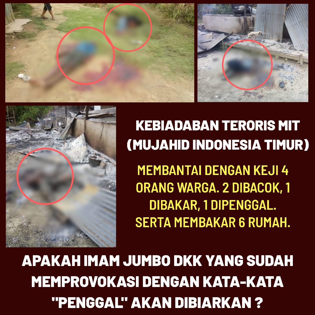 Erryagusiswanto's tweet photo. Radikalisme dan terorisme harus di tumpas dari NKRI. Kejadian ini udah keterlaluan,warga sipil yg tidak tahu apa² menjadi korban kebiadaban ini. 
Tolong lah @jokowi @DlVHUMASPOLRI segera usut tuntas dan tangkap pelakunya. #PrayForSigi https://t.co/jddwmRrouE