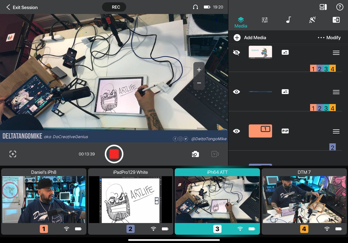 deltatangomike's tweet photo. @CinamakerApp has been my go to app for a couple of years because of a few outstanding features:
You only need an iPhone and an iPad!
#DrawDaily #ContentCreator #ArtLifeAllDay #tutorials #demos #livestreaming #artlife #StartNow2020 #Cinamakin https://t.co/3eAhNByTRX