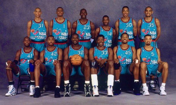 TodayInSports on X: The 1996 #NBA Eastern Conference All Star Starting 5: Penny  Hardaway, Grant Hill, Michael Jordan, Shaquille O'Neal, Scottie Pippen. 🔥   / X