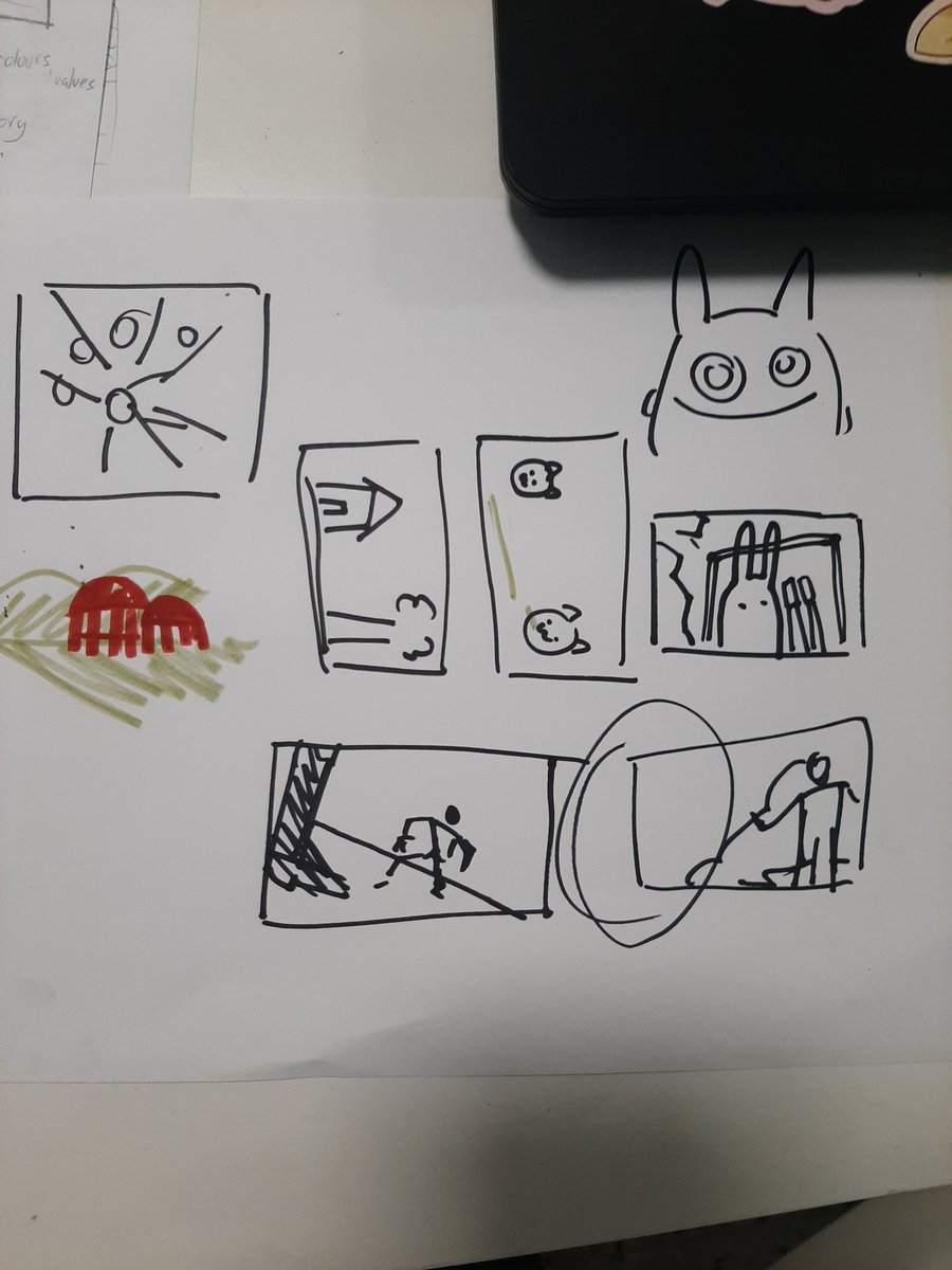 my very basic examples I drew while explaining some rudimentary aspects of composition to someone lmaoo 