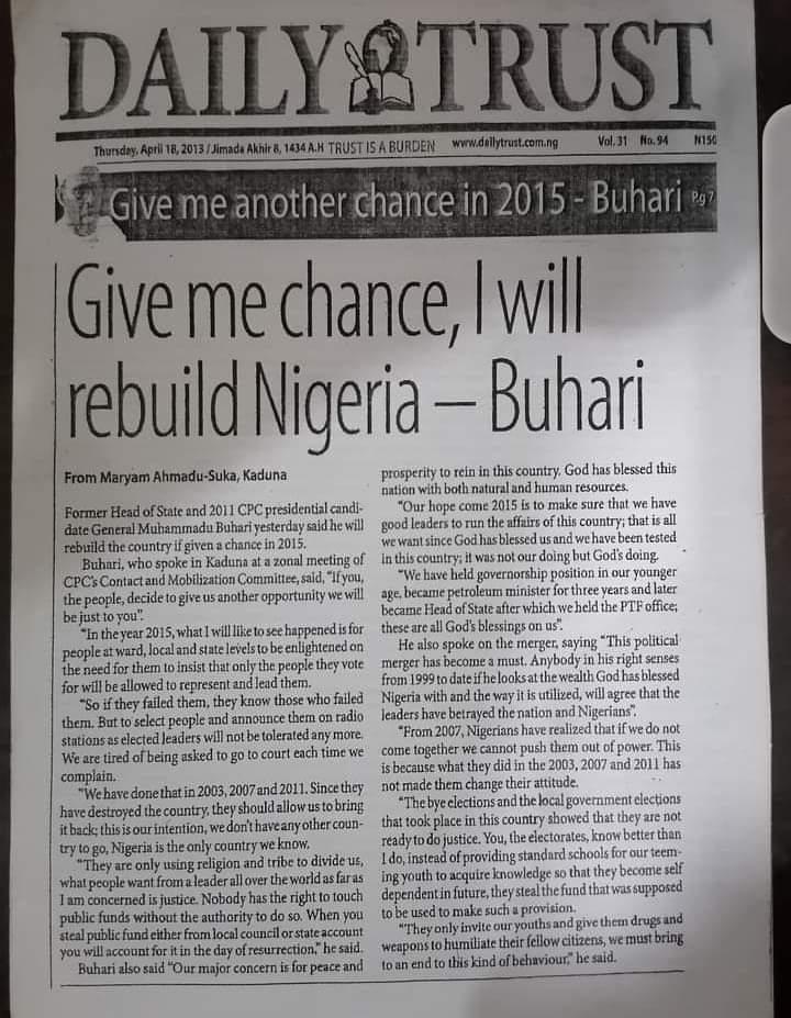 umarzubyr's tweet photo. Your words, @MBuhari 💔💔
#ZabarmariMassacre https://t.co/QI0hQBF9F9
