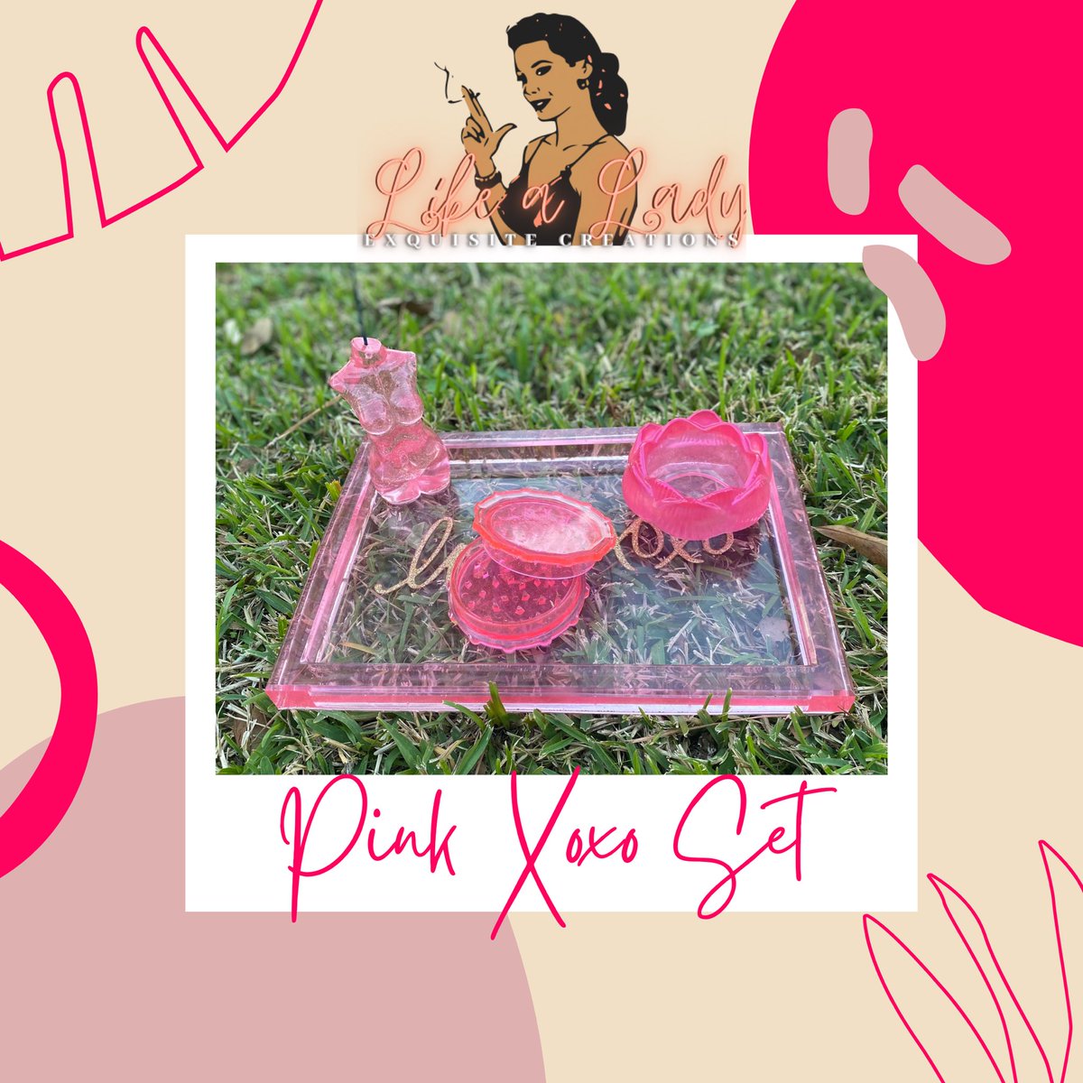_sayyDanni's tweet photo. Smoke sumn, but make it ladylike ☺️ #SmallBusinessSaturday #rollingtray #smokingset #BlackOwnedBusinesses https://t.co/8BKMcMTbFq