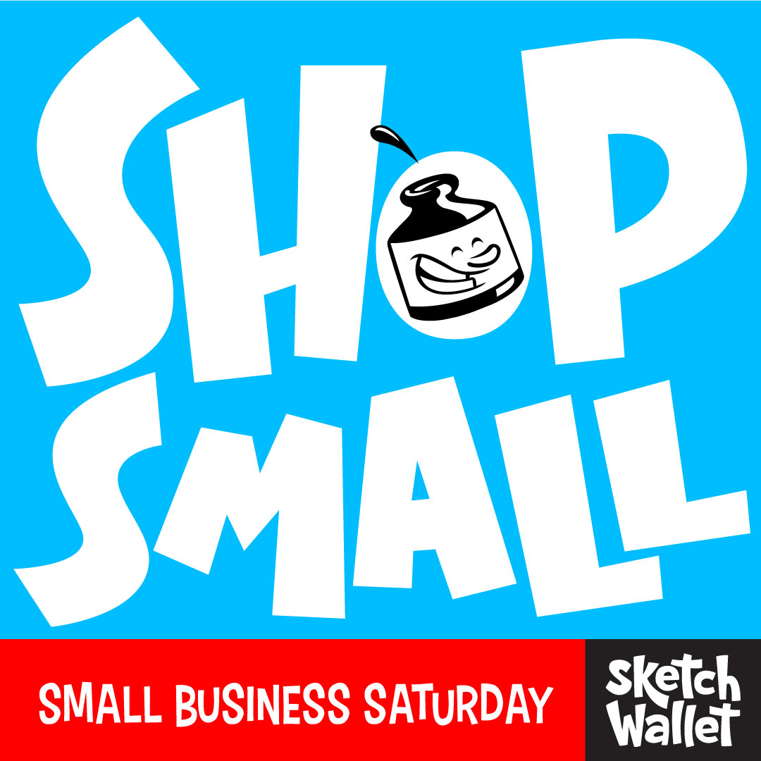 Today we encourage you to support your local independent art store and buy a Sketch Wallet there. If they don’t carry it yet please request it! We’re about as small as you get, check out our deals today at sketchwallet.com