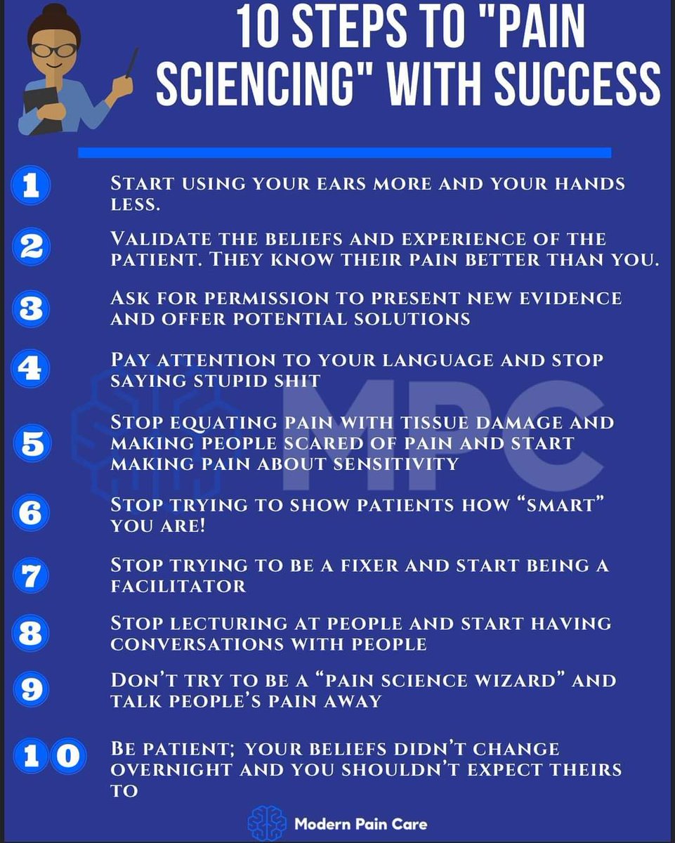 alsllmii's tweet image. Exllent 10 words 👊🏻✌🏻

It's From @drjarodhalldpt lecture in the @modernpaincare Complete Clinician Course section on “Pain Science”