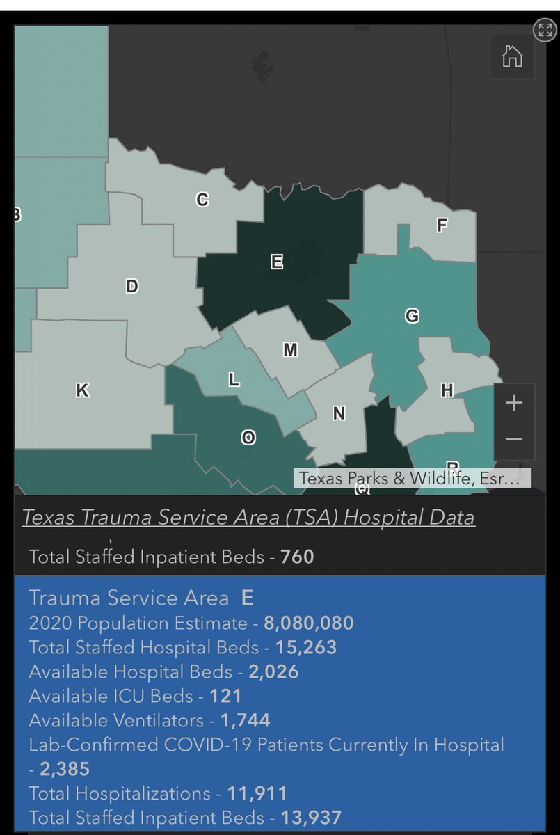 NicGarcia's tweet photo. New hospital data shows North Texas regions still above the 15% red line. This is the second day in a row. If the rate doesn’t decrease within 5 days, new restrictions will be put in place. https://t.co/JFXwkrlpVt