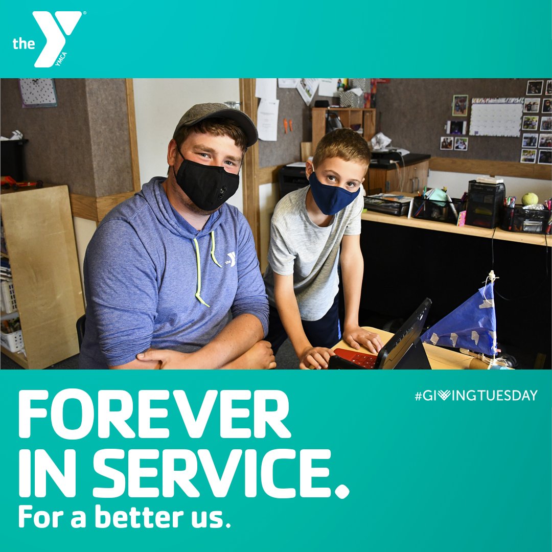 When you give to the Y on #GivingTuesday you will be helping to support our work with kids, families, and communities. From childcare to food programs, it's people like you that make the difference. #ForABetterUs