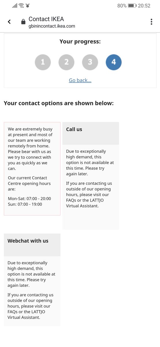 Raychybum's tweet photo. Sooooo @IKEA I guess I can't contact you 🤷🏻‍♀️ Ffs https://t.co/L3T5mUYrhx