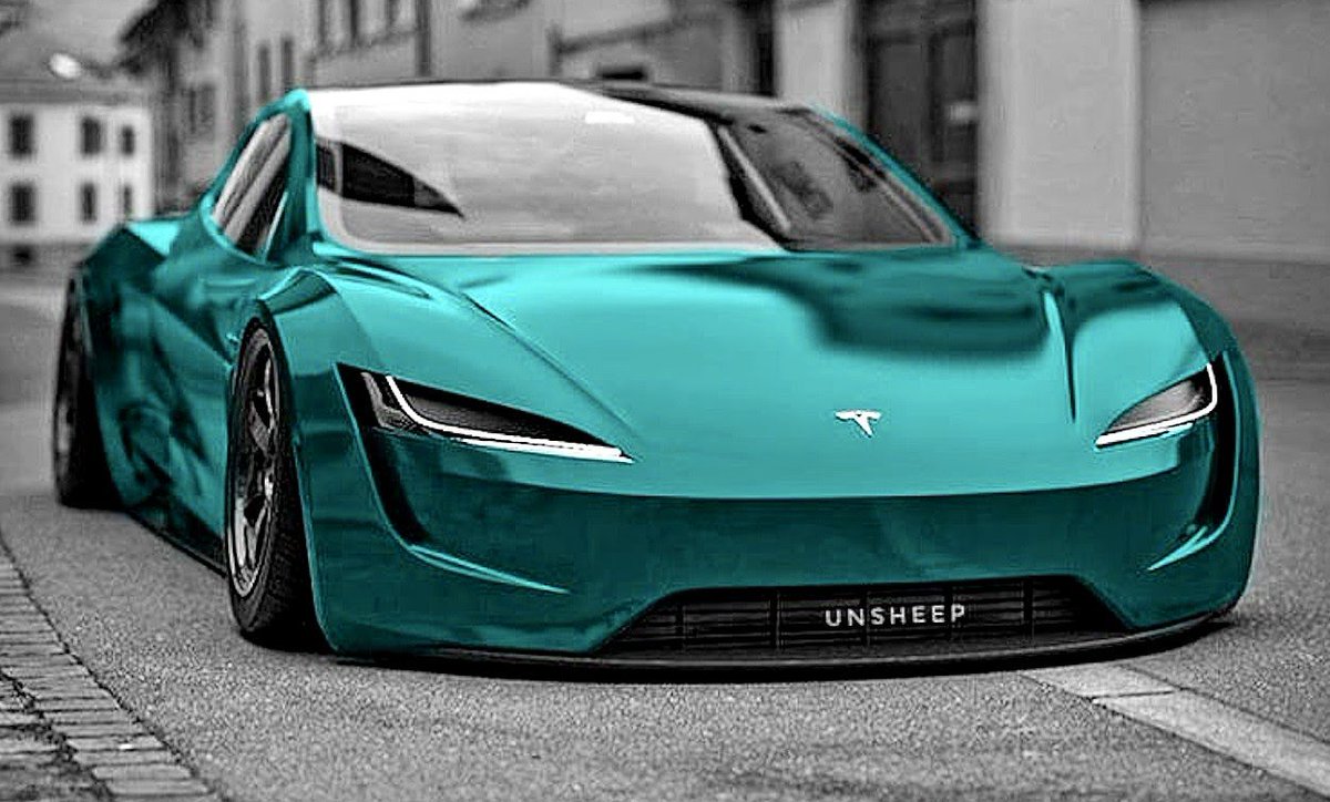 New colour for upcoming @tesla roadster.