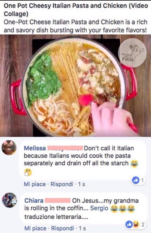 Italians Mad At Food On Twitter
