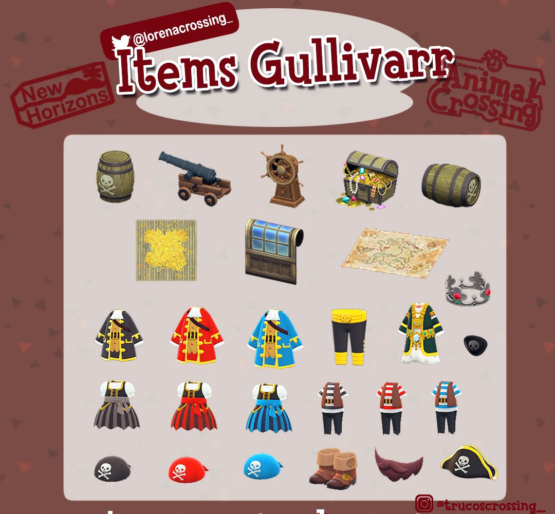 Nikina9B's tweet photo. CONCOURS PIRATES GULIVARRR ✨

♡ 2 Gagnants 
♡ RT &amp; ❤️
♡ Me Suivre @Nikina9B 
♡ ENDS Demain 🎈

#acnh #acnhgiveaways #Acnhentraide #flashgiveaways https://t.co/cCSGXcB4Am