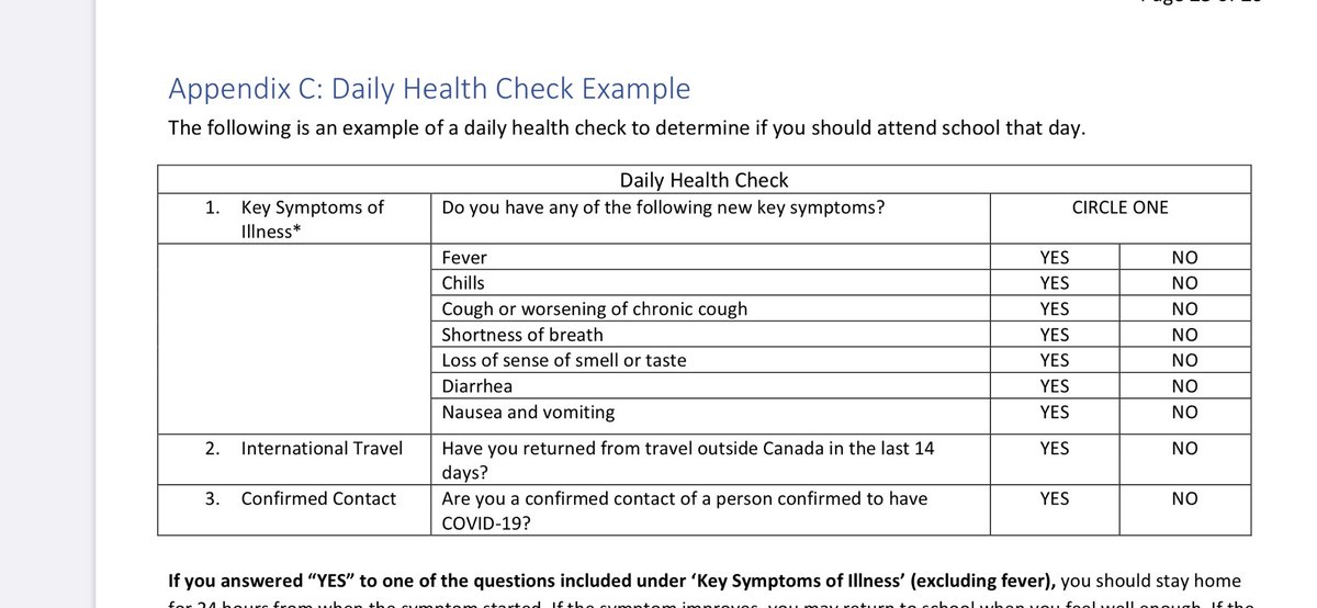 Let’s start with health screening before they get in the door. Health check. BC: