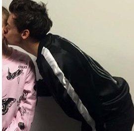 Harry designed this jacket ... he chose the rainbow. He has the same jacket in black without th rainbow