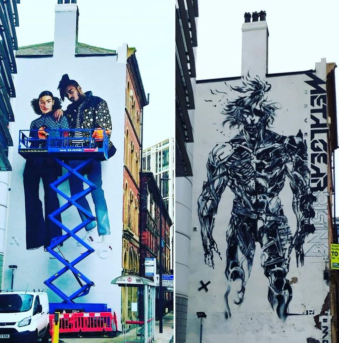 Here S To You Metal Gear Rising Mural Finally Removed From Leeds Building