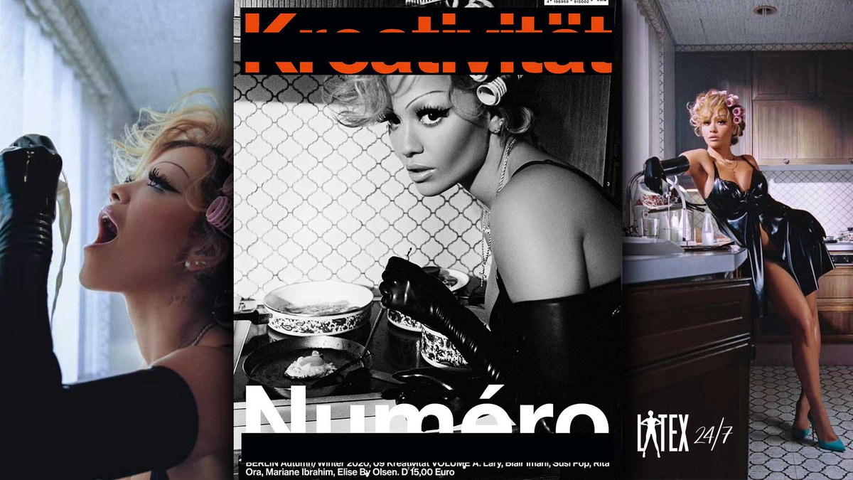 Latex247's tweet photo. #Celebrity songstress Rita Ora wears Atsuko Kudo and #Chronomatic Latex clothing in special #Numero Berlin #Magazine article and ... https://t.co/p46etxAoZW @RitaOra @AtsukoKudoLatex @Chronomatic_de #AtsukoKudo #Musician #RitaOra #Latex #LatexFashion #Latex247 #latexisfashion https://t.co/osPNMChP2I