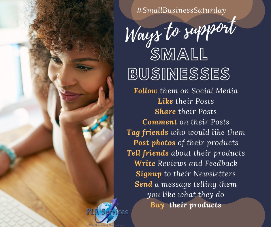 PLRservices's tweet image. Support a Small Business!  PLR offers admin support check us out at plrservices.com or email us patrice@plrservices.com #smallbusinesssaturday #WomenInvesting #TheStateofWomen