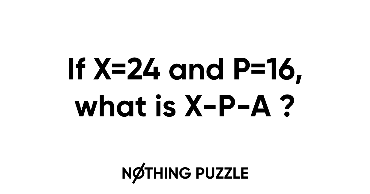 nothingpuzzles's tweet photo. This question is pretty easy to solve. Share your answers
Hint: Each letter correspond to its number in the alphabet
#puzzle #puzzlegames #riddle #iosapps #brainteaser https://t.co/6i7MdqC7aQ