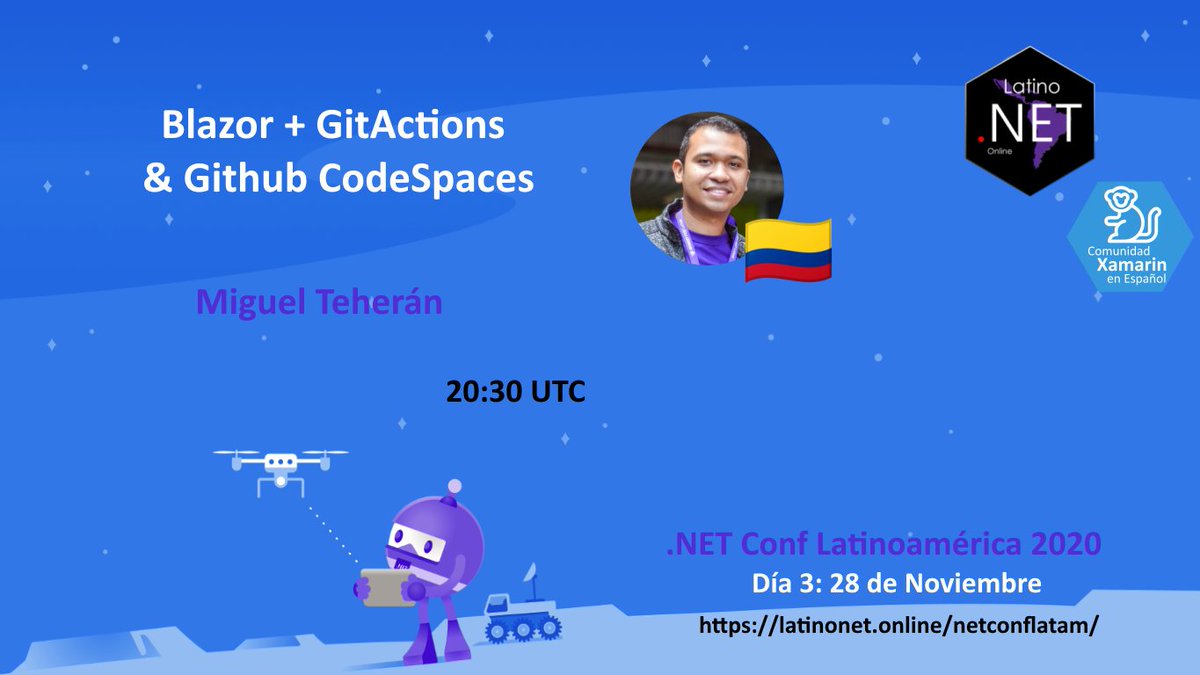 darkicebeam's tweet image. Ahora @Mteheran nos habla de #Blazor + #GitActions & #GitHub #Codespaces
En vivo: youtube.com/watch?v=4Y10Cw…
#dotnetconflatam
#dotnetconf