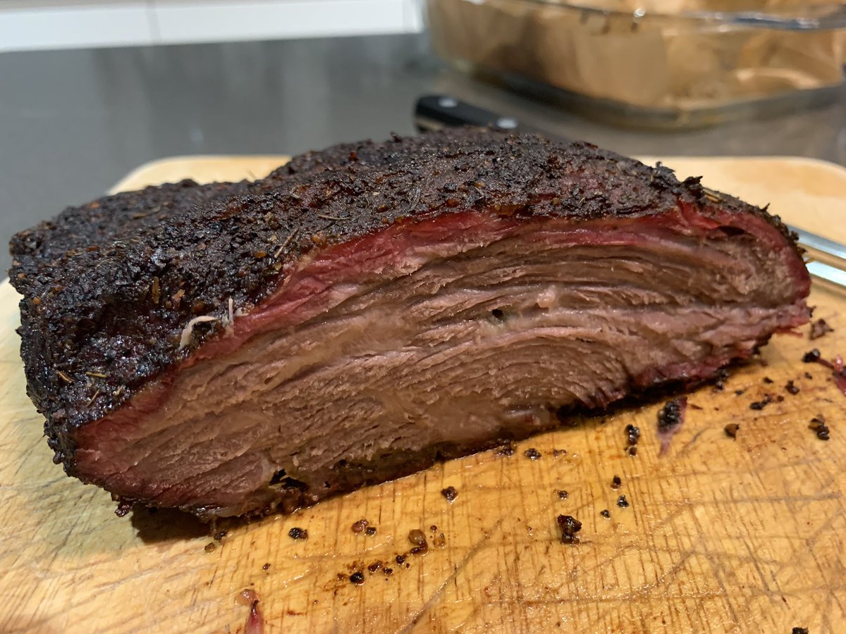 andrewjabowes's tweet photo. First brisket @ArtustBBQ #bigunssmokehouse #brisket #beginner #thanksforthetips https://t.co/iJcsEjmsMk