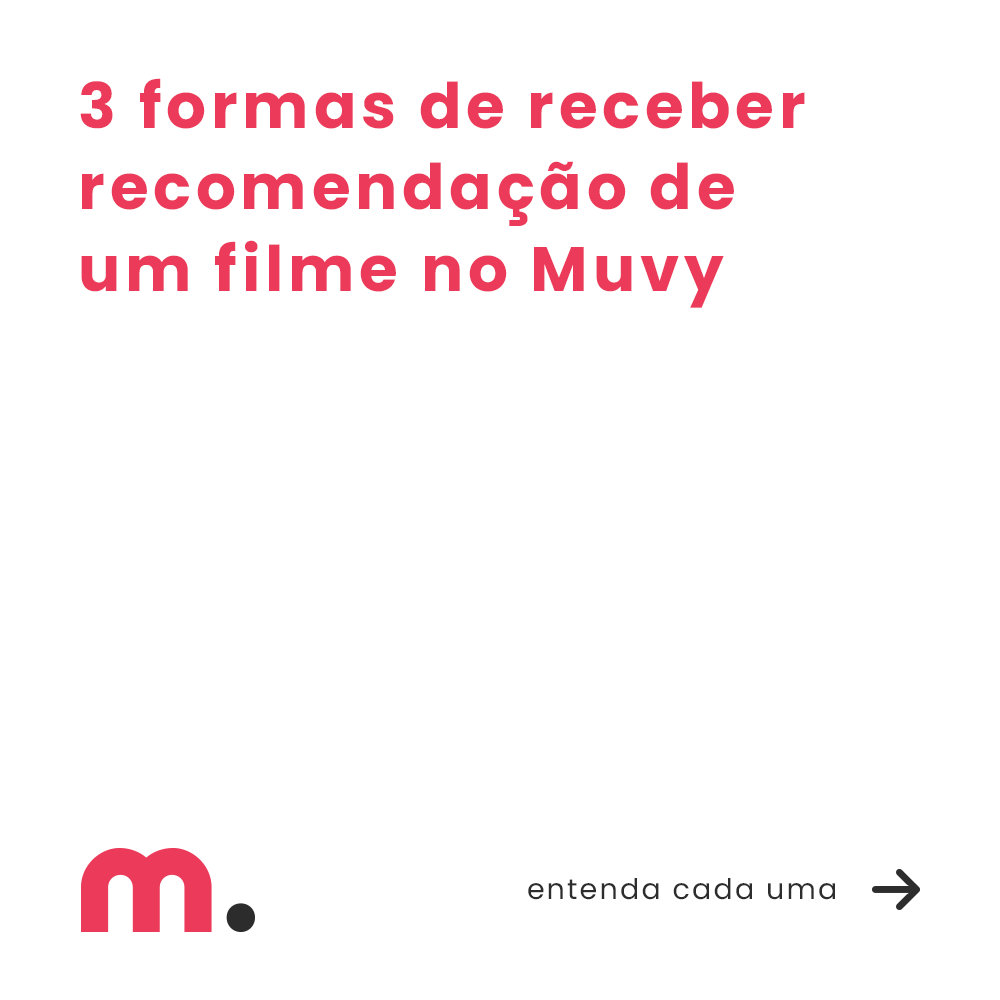 muvy_me's tweet photo. Sabia que você pode receber uma recomendação de 3 formas diferentes? Temos a recomendação específica, a recomendação aleatória e o quiz.
Dê uma olhada, explicamos cada uma para você 😉
Achou interessante?! Acesse nosso site para dar uma conferida! 🍿
#muvy #recomendação https://t.co/1kxomMddy2