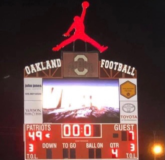 OHSPatsFootball's tweet photo. Great atmosphere last night... need that kind of support in Cookeville Saturday! 
Championship Weekend - #OaklandTN
Ticket link: https://t.co/6nmwVGLvGt https://t.co/LjnhzQHAx9