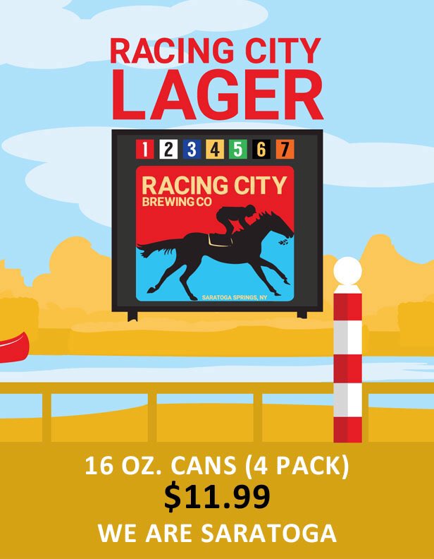 RacingCityBrew's tweet photo. Don’t forget to load up on our popular Racing City Lager at EBI (Eddy’s Beverage Inc.) in Saratoga Springs! https://t.co/99Rzc0iVn1