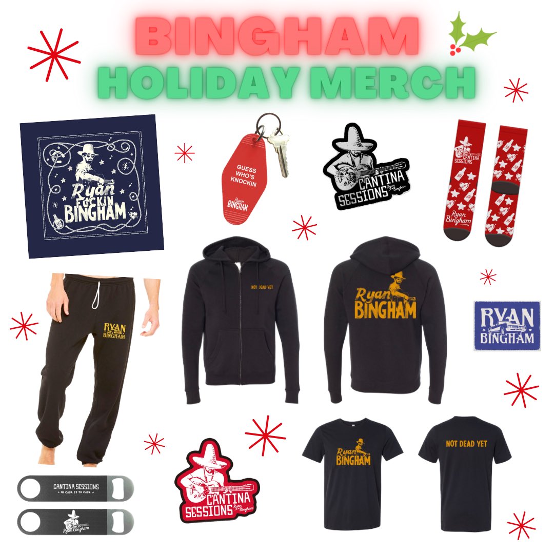 If you haven’t already, check out all the new merch we stocked the Bingham webstore with. Lots of gift and stocking stuffer ideas + there’s a 20% OFF Sale on some of our last chance merch going on. Wishing everyone a good weekend! ryanbinghamstore.com