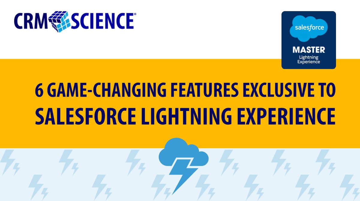 ⚡Salesforce #LightningExperience is here to stay, and many enterprise-level companies have already made the switch from #Salesforce Classic.

These 6 Lightning-only features will have #SFDC users eager to migrate. ➡️  bit.ly/2VeZIIM 

#CRM #Trailhead #IT #AI #Fintech