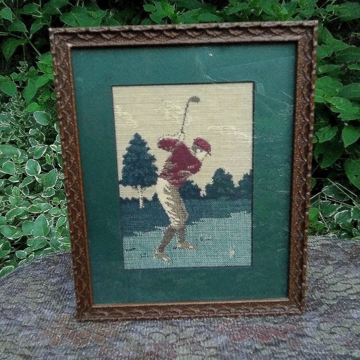 STUFFEZES's tweet photo. Excited to share the latest addition to my #etsy shop: Vintage Cross Stitch Golfer Art Golf Sports Fan Gift Small Needlework Art of a Golfer on Golf Course Vintage Golf Attire Man Cave Decor https://t.co/c7WAr1oHem #red #crossstitch #green #vintageart #sportsar #golfer https://t.co/RTmQSKbDxJ