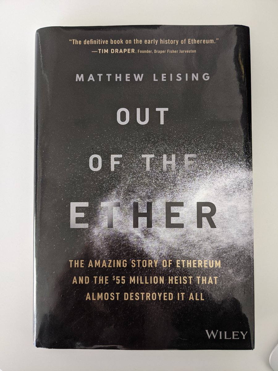 Just finished  @mattleising 's excellent book on Ethereum, “Out of the Ether,” and wanted to share some thought-provoking passages and discoveries.