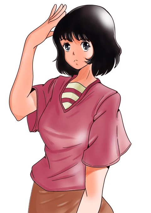 版権キャラ第六弾❗️塗り方も原作を意識してみました。この漫画は最初読んだ時衝撃的だった記憶があります❗️ #イラスト好きさんと繋がりたい #絵描きさんと繋がりたい #cooljapan #goodmorning #manga #ipadpro #みゆき #clipstudio #drawing 