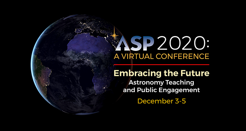 AstroSocietyPac's tweet photo. Don't miss out! Full Registration for ASP2020: A Virtual Conference ends Wed. Dec 2, 8:59pm PST! Join over 300 attendees online for this 3-day conference on Astronomy Teaching and Public Engagement Dec 3-5. #ASPMtg #ASP2020Virtual https://t.co/YFoNTJW9T8 https://t.co/38E01suIwk
