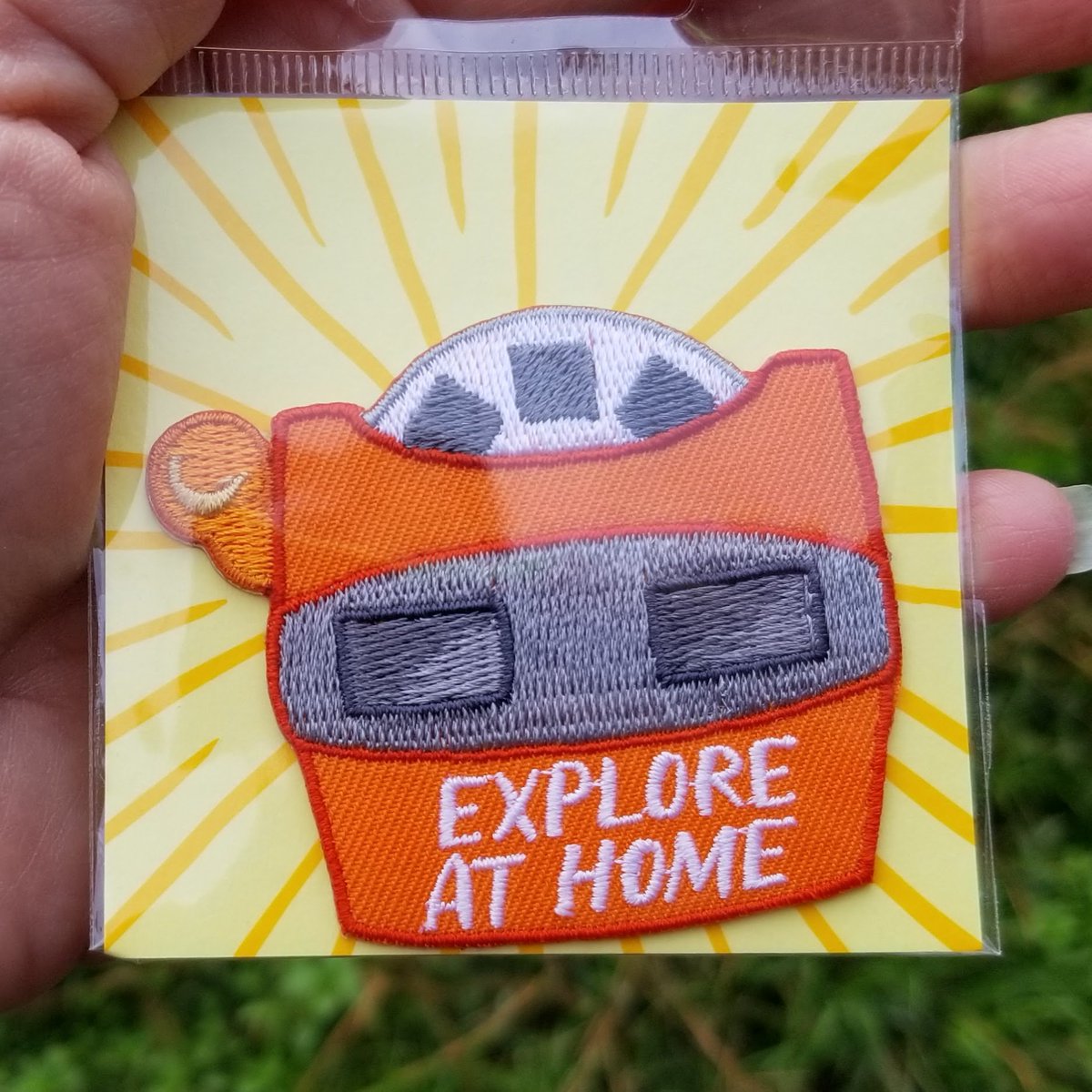 WorkCohab's tweet photo. 🚨Giveaway!🚨
Did you shop Small Business Saturday? Show us a pic of you shopping local OR a pic of something awesome you got locally and where you it for your chance to win this sweet Explore At Home patch from C&amp;C Mercantile!
(Winner chosen at random from eligible entries!) https://t.co/92lmPAkJja
