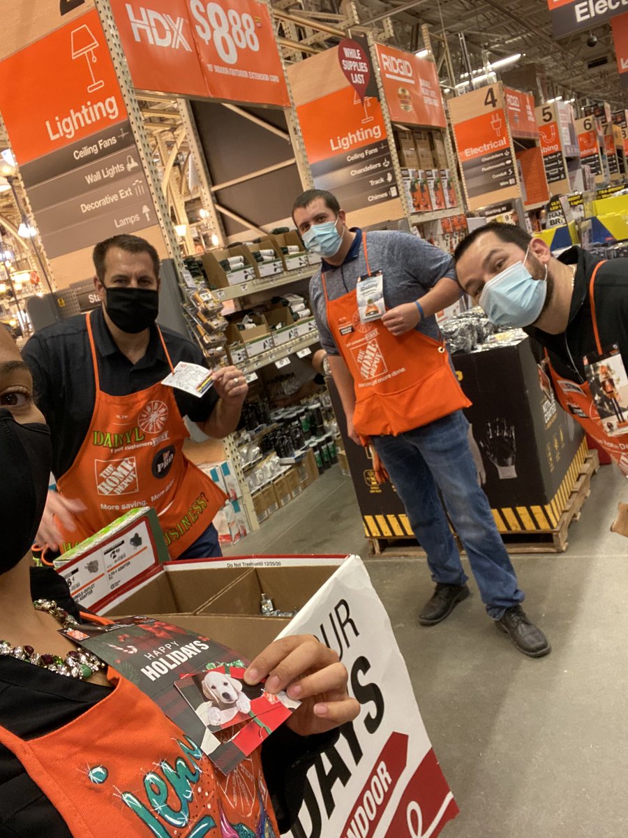 Mike and Mark in 8456 are simply incredible! Congratulations and thank you for all you do for our associates and customers. Our holiday apron is not complete without our favorite HD gift cards. 🧡 #NJMHolidaycheer