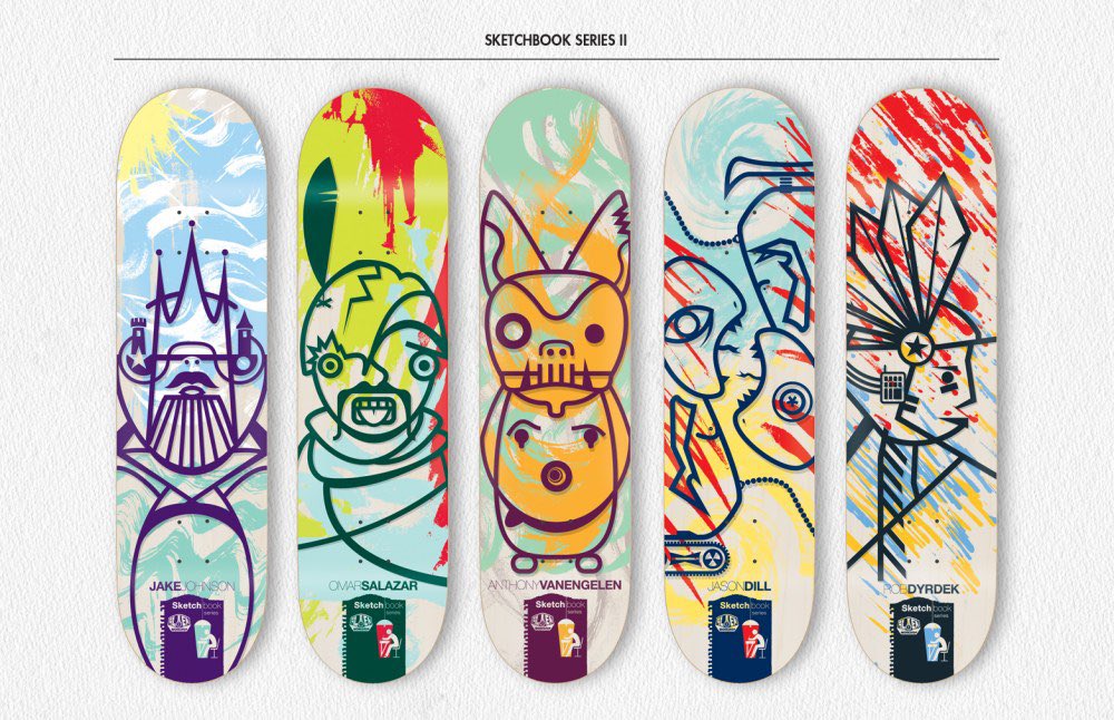 Select Sketch book series decks - 2013 - Art: Hill #alienworkshop #thesovereignsect