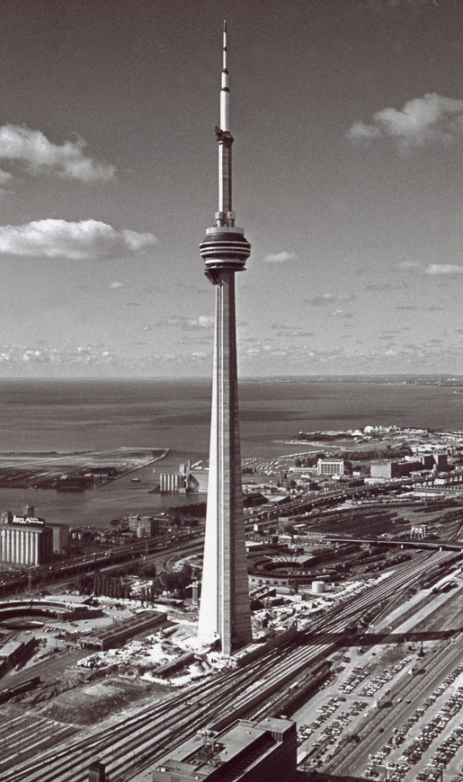 For over seven decades CN employed many thousands of Torontonians and its facilities occupied a huge area of land in downtown Toronto. In 1976, the railway opened the  @TourCNTower, which remains Toronto's most conspicuous landmark and an international symbol of the city. 2/3