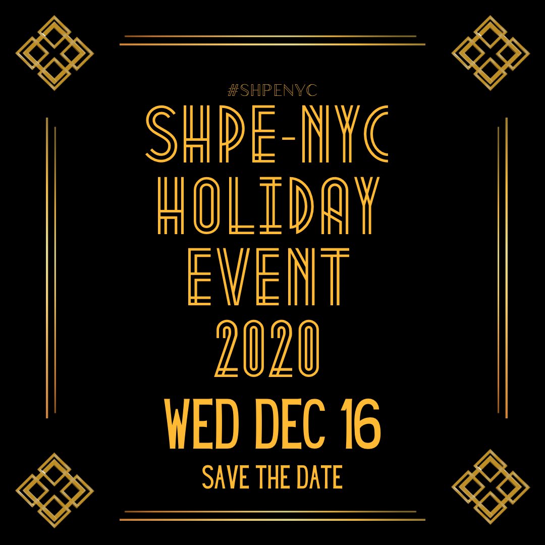 Join us for our Annual Holiday Event!! 

RSVP NOW!! bit.ly/3fL01Ep

#shpe #nyc #hispanic #stem #latinx #holiday #networking #giving #celebration