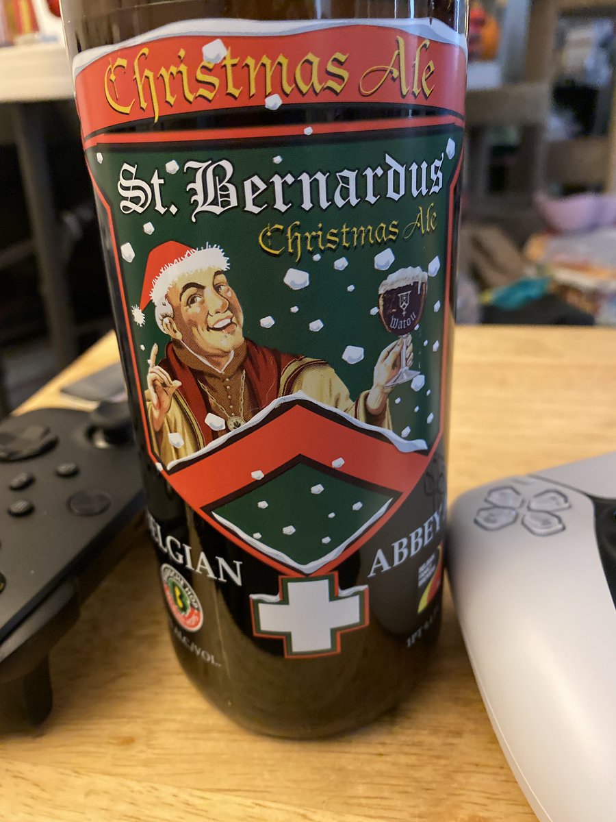 Bzchanboy's tweet photo. After years of searching I finally got to try the St. Bernardus Christmas Ale (found just the one.) I see now why @JosephJBroni glowed about it so much. Now I’m on the hunt for more. https://t.co/PFHu9txQxn