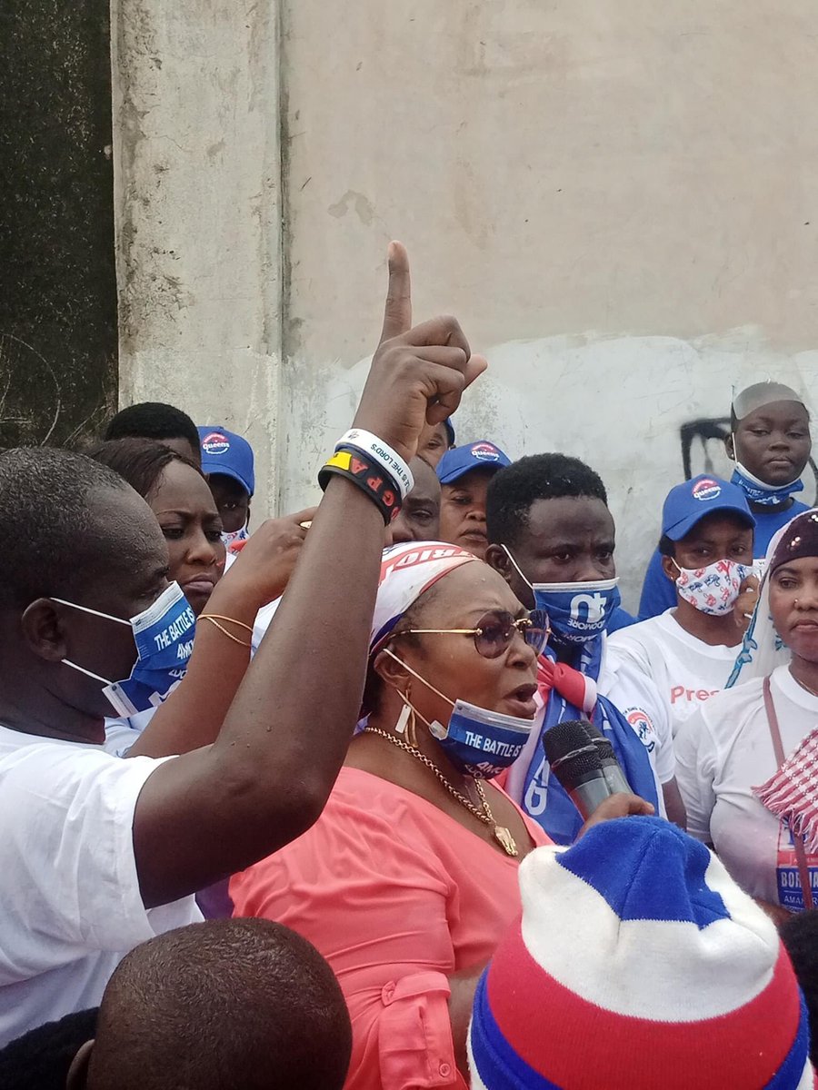 TinaGMensah's tweet photo. I continued the House to House campaign today at Oblogo and Weija Township respectively to continue to sell the good policies and achievements of President Akufo- Addo and the @NPP_GH government.
#VoteNumber1
#4More4Nana
#4More4Tina https://t.co/PpJA19of7S