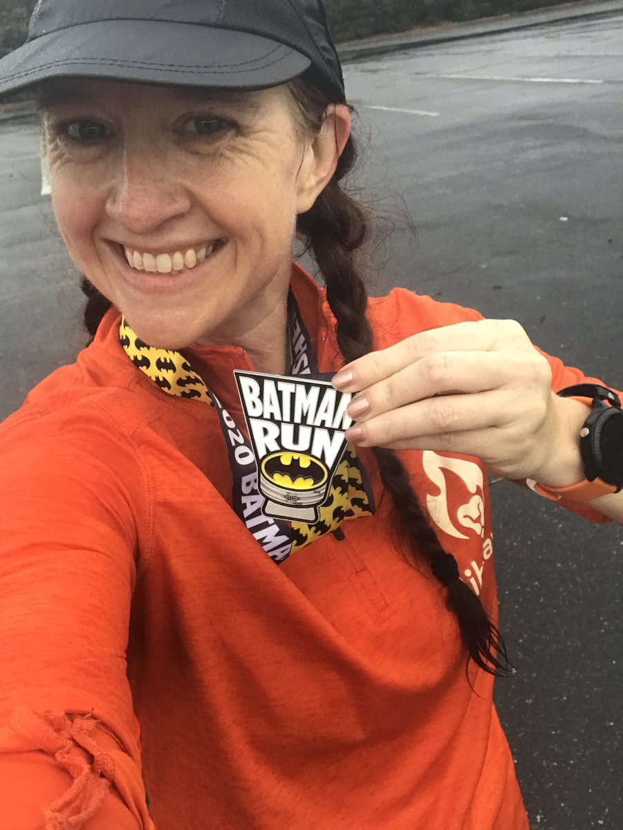 RunNerdGirl's tweet photo. The #DynamicDuo of Lissa and Lou Ann took on the @dcbatmanrun Virtual 10k this morning. It may have been early, it may have been rainy, but it was still awesome!
Registration is open until 12/1 https://t.co/bdHdc3fYc1
#batmanrunbr #bibchat @BibRave https://t.co/z0s51VsYJt