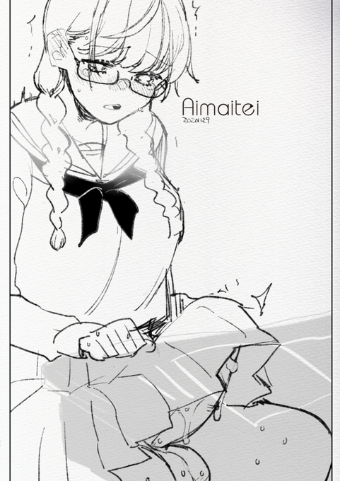 チャラい彼氏に次の逆アナルの時までちんちん洗うのを止められているふたなり彼女の図 