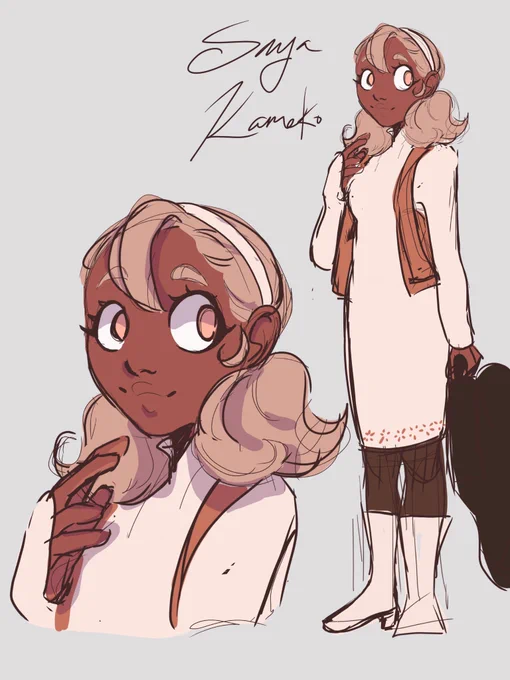 Here's the outfit reference. I ended up changing her last name so here her updated profile. 