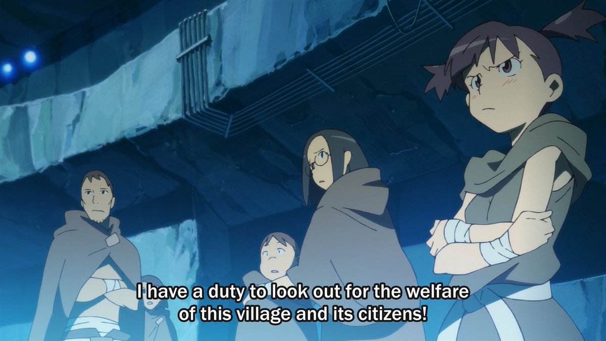 natural, manmade or ideological. The village chief has been shown to be a firm believer of his ideals, he doesn't act against Kamina for personal gain, but because he thinks it's the right thing to do. He's also a hypocrite, he's perfectly fine with forgiving only Simon because..