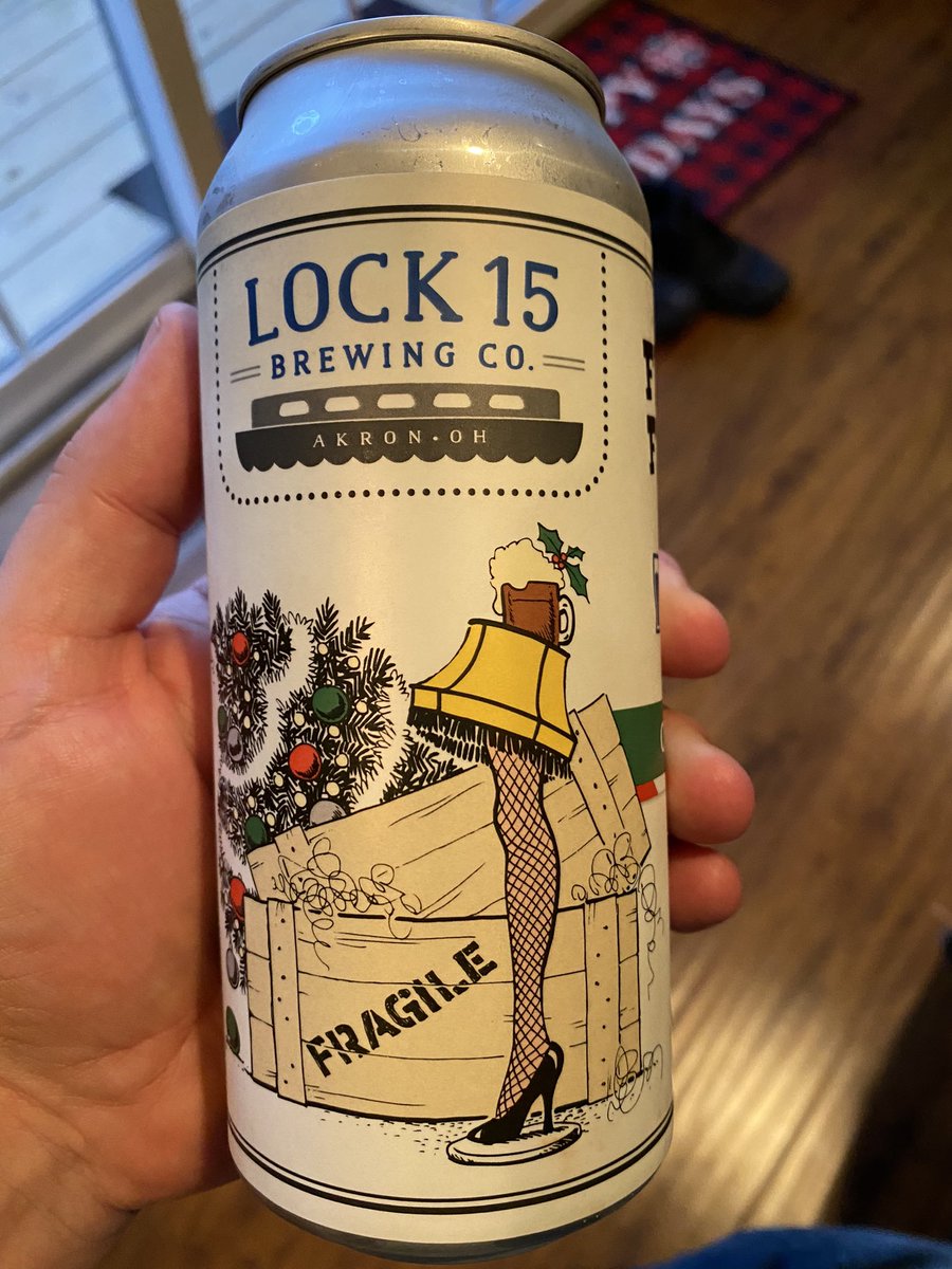 thatguyinohio23's tweet photo. Tonight’s beers starting out with Lock 15 Brewing Fragile Festivus Christmas Ale. Seemed to be a little flat and weak on flavor - maybe I got a bad beer though. Anyone else have this beer before? #DrinkLocal #CraftBeer #Lock15 #DrinkUpOhio #HolidayBeer #Christmas https://t.co/PtPtRbuaGQ