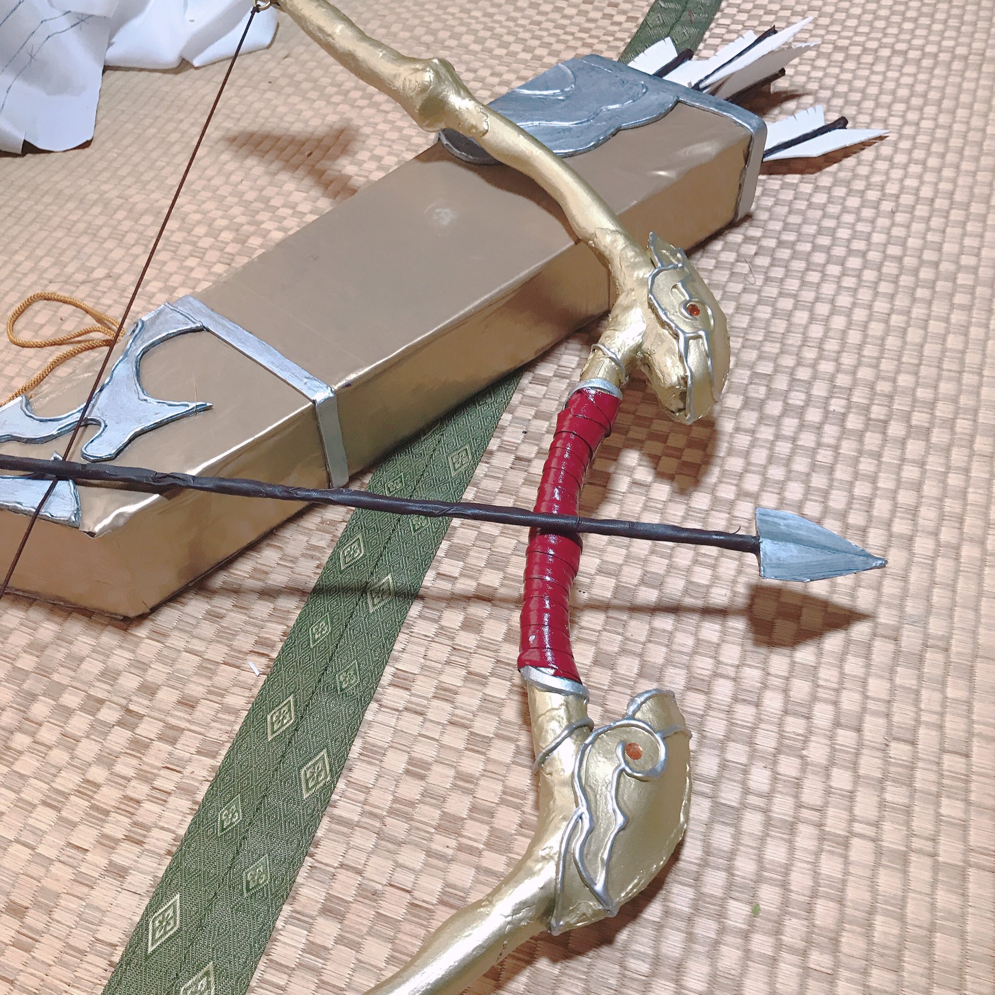 Q⑧7 公式 魔道祖師 金凌 コスプレ 武器 弓 剣 ウィッグ 靴 | www