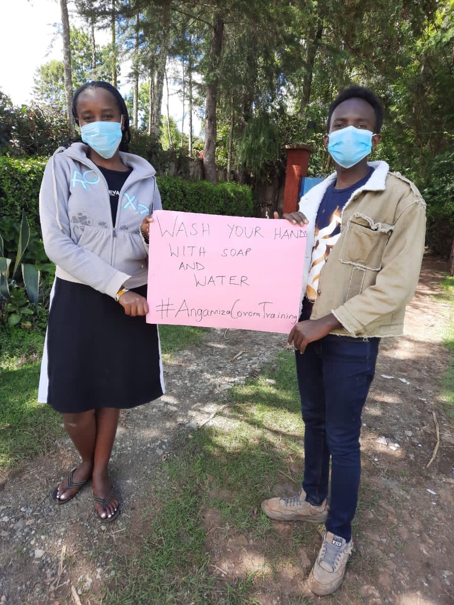 To beat this disease takes an effort from all of us.lets work together by following MOH guidelines to help curb the spread of this disease. #Angamizacoronatraining. 
@YEDNetworkKe