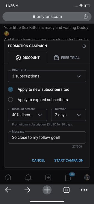 I&rsquo;m so close to my follower goal on my paid OF! Only 3 away and those three slots are on sale for just<a href="/tag/newprofilepic"class="tags"><span>#newprofilepic</span></a>