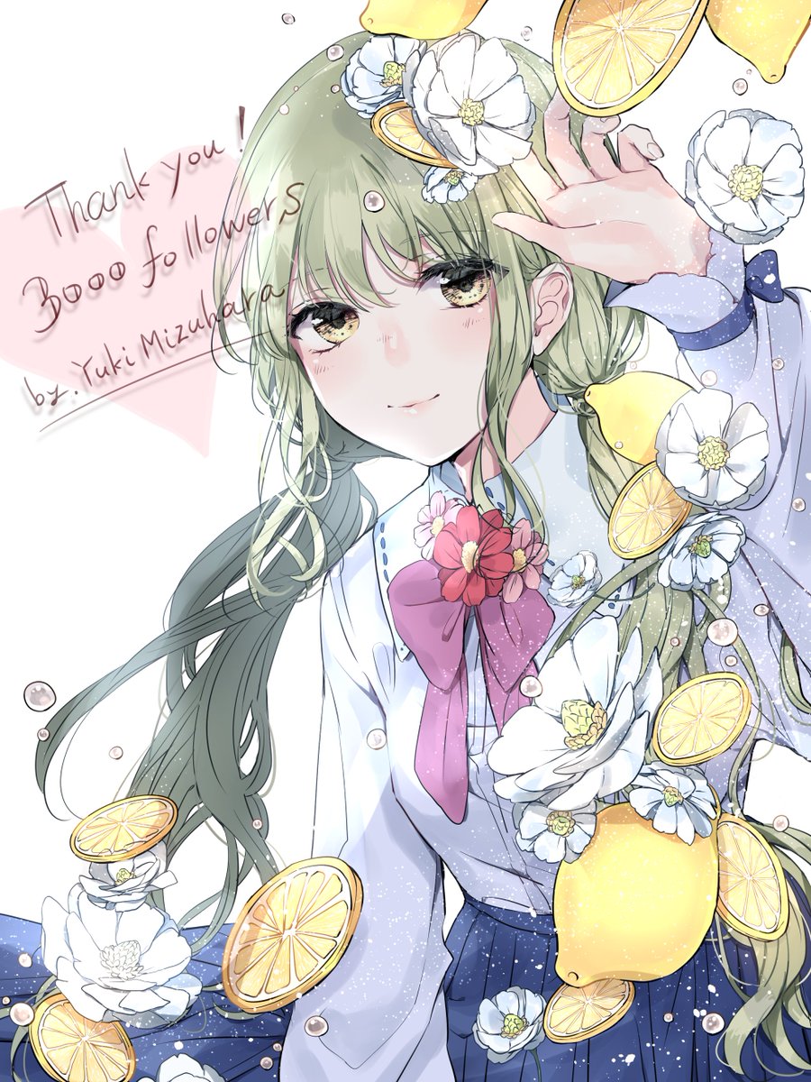 フォロワーさん3000人記念 いつもイラストを見ていただきありがとうございます 水原 夕希のイラスト